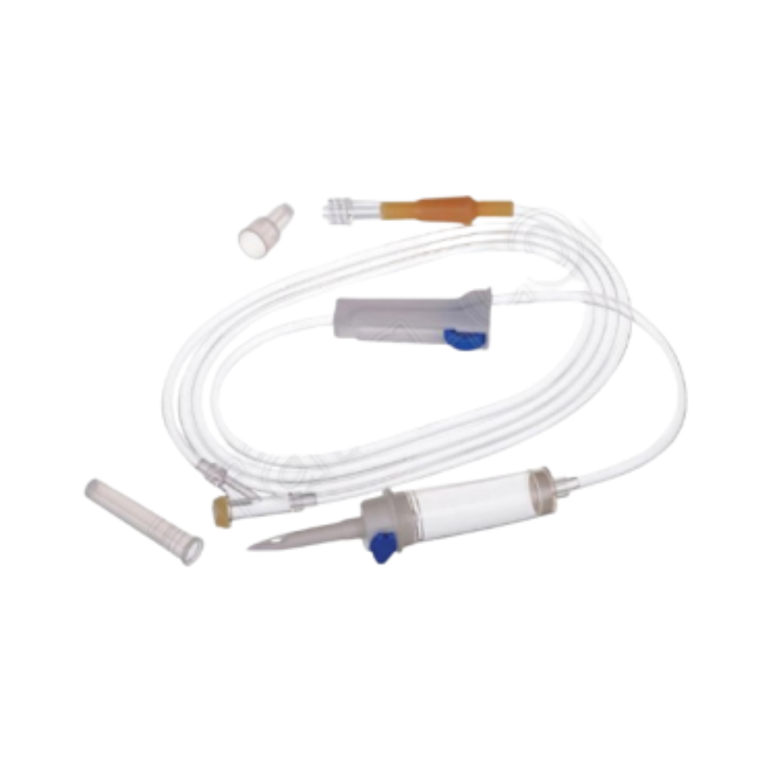 Disposable Infusion Set Luer Lock Y-Type Without Needle
