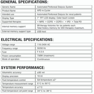 PERITONEAL DIALYSIS SYSTEM
