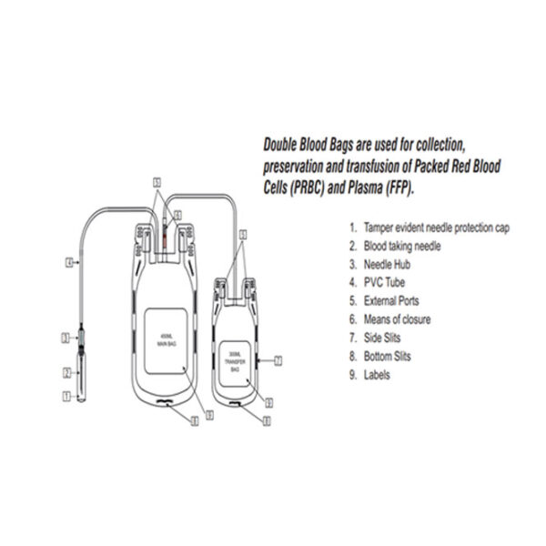 BC1002-Double Blood Bag System
