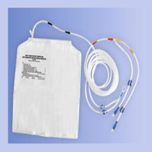 DS7002-EMPTY STERILE EFFLUENT TRANSFER BAG WITH CONNECTING TUBE & COUPLER/CONNECTOR 15 LTR