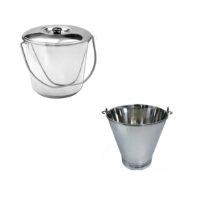 BUCKET WITH COVER - SS