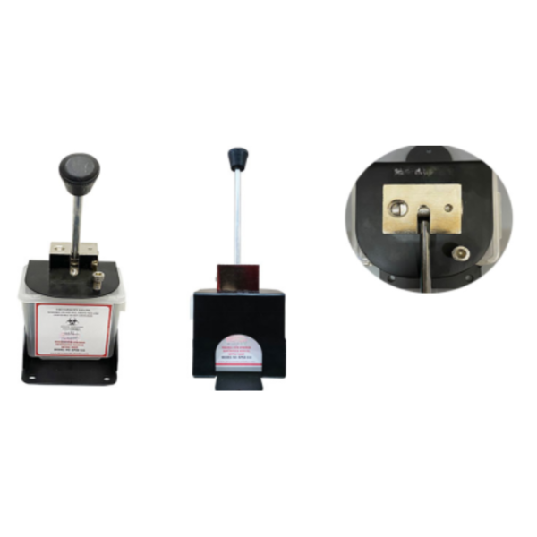 MW1068 - NEEDLE CUM SYRINGE DESTROYER MANUAL METAL BASE
