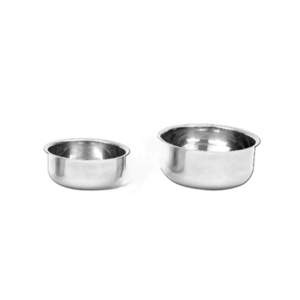 HH1024-Lotion Bowls (Unicef Pattern), Half Curved, Open Rim – Stainless Steel