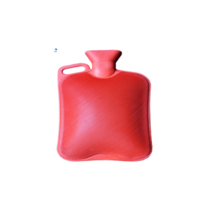 MR1045-RUBBER WATER BOTTLE ONE SIDE RIBBED WITH HANDLE