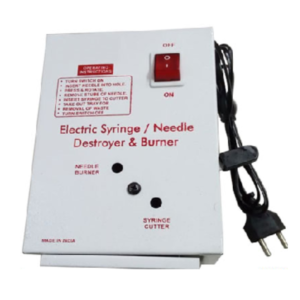 MW1064 – NEEDLE & SYRINGE DESTROYER ELECTRIC METAL BODY WHITE