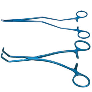 GS1199-Aorta Clamp Angled Debakey Atraumatic Jaws Angled Shanks Surgical Clamp